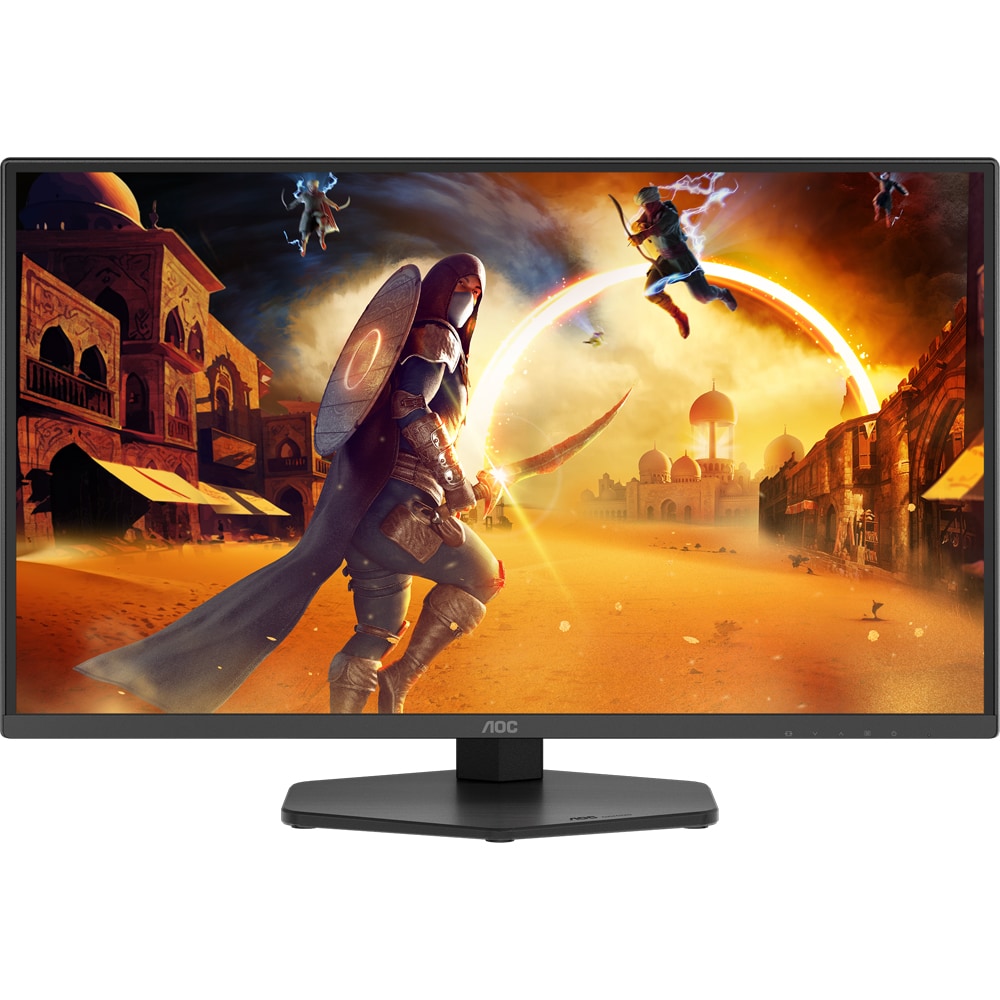 Monitor Gaming WLED Fast IPS AOC 25G4SXU, 24.5", QHD, 300Hz, NVIDIA G-SYNC Compatible, pivot, boxe, negru