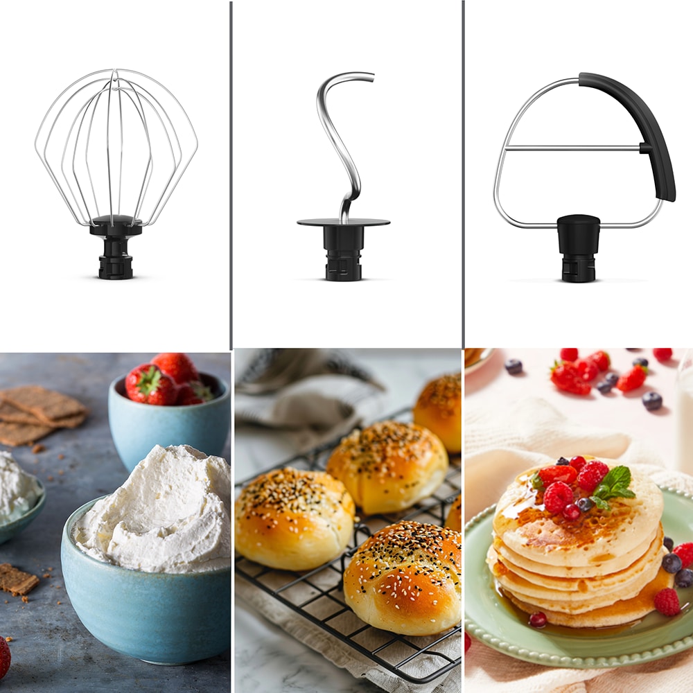 Robot de bucatarie TEFAL Bake Easy QB140AF0, vas 3.5l, 500W, bej-argintiu