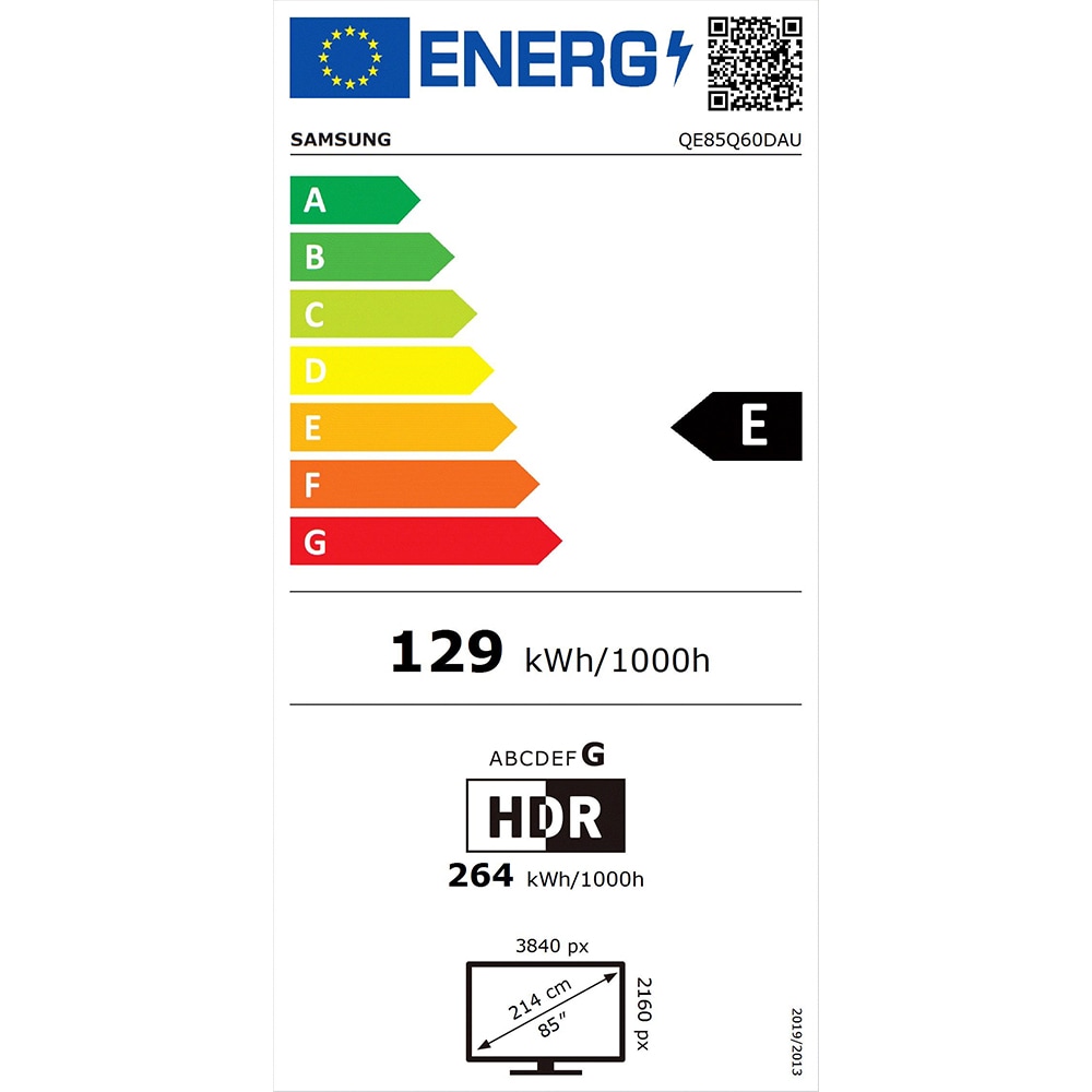 Televizor QLED Smart SAMSUNG 85Q60D, Ultra HD 4K, HDR, 214cm