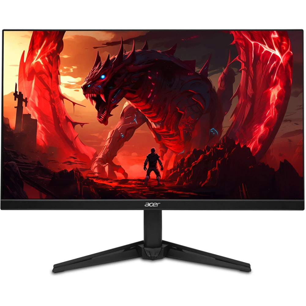 Monitor Gaming LED IPS ACER Nitro QG241YX1, 23.8", Full HD, 200Hz, AMD FreeSync, HDR10, boxe, negru