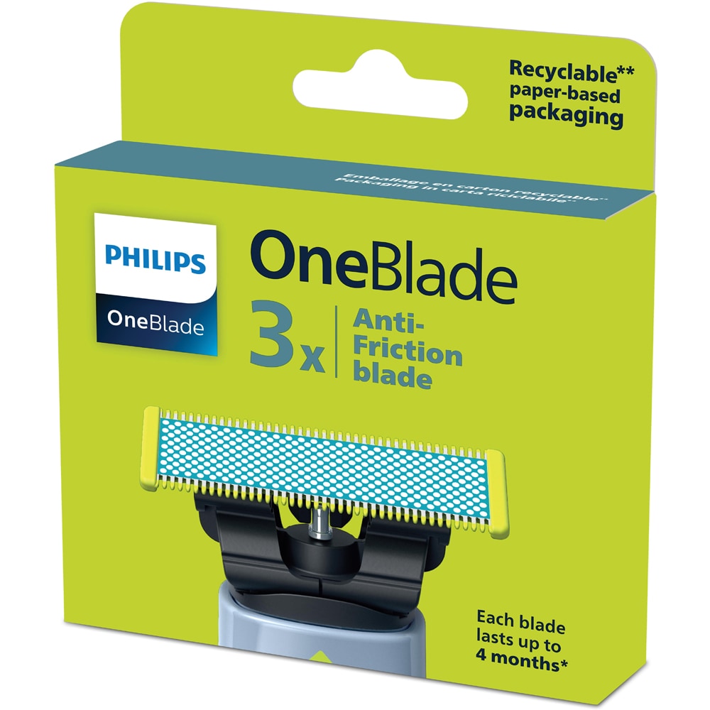 Rezerve aparat de ras PHILIPS Oneblade Anti Friction QP235/50, 3 bucati