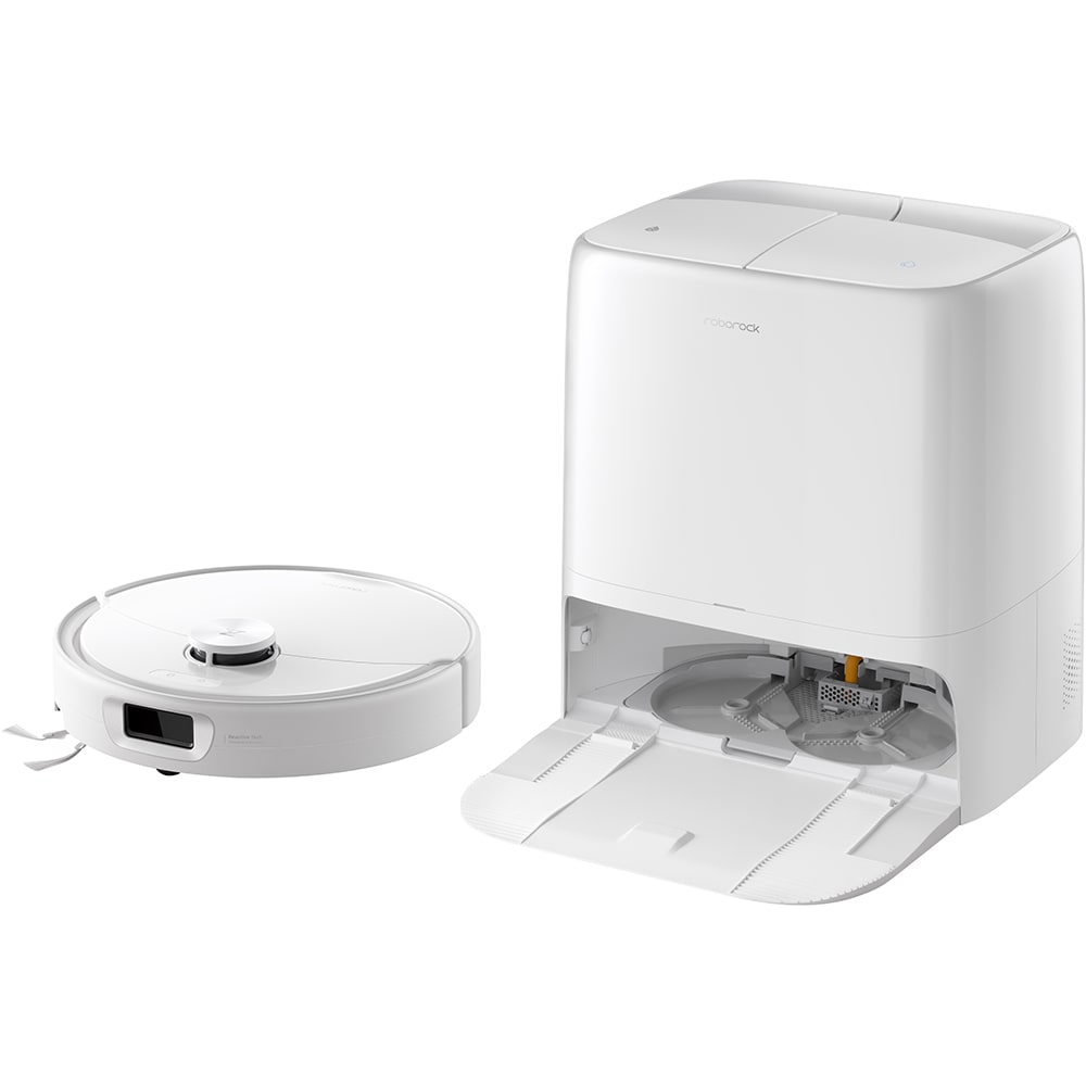 Aspirator robot ROBOROCK Qrevo 2 Pro, 0.27l, autonomie max 250 min, Navigare Lidar, Tehnologie SpiraFlow, alb
