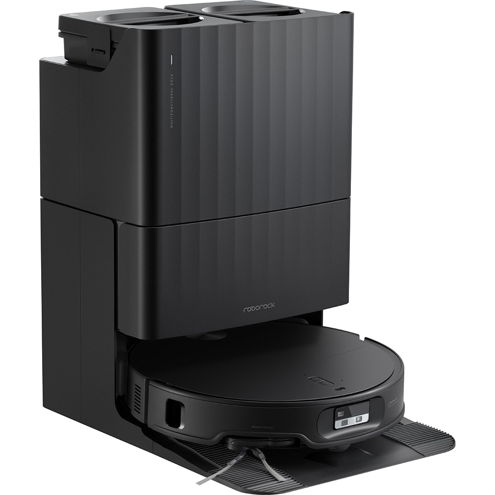 Aspirator robot ROBOROCK Qrevo Edge 2 QREVOEDGE2B, 0.24l autonomie max 300 min, Tehnologie FlexiArm, Reactive AI, negru