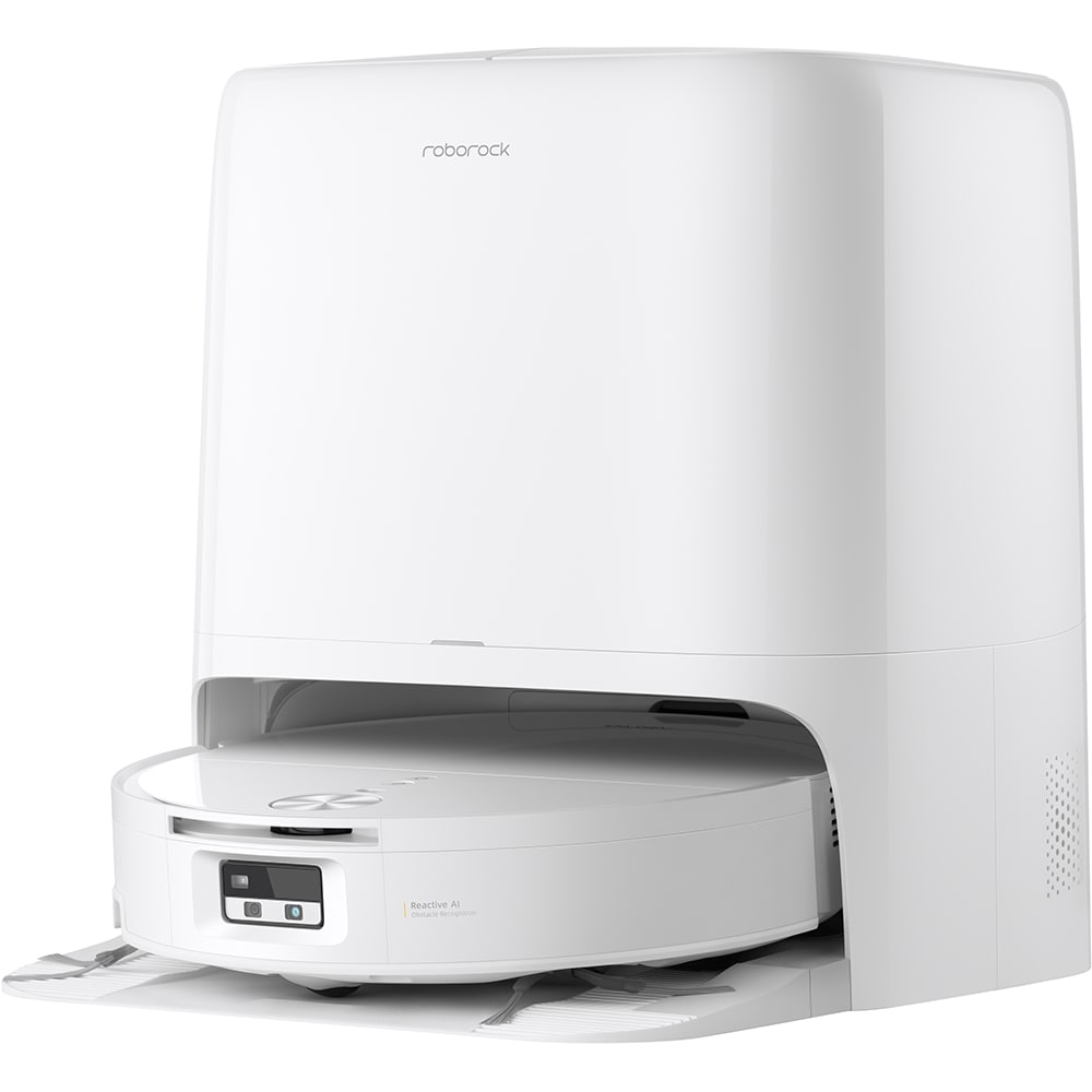 Aspirator robot ROBOROCK Qrevo Edge 2 Flow, 0.24l, autonomie max 240 min, Navigare Lidar, Tehnologie SpiraFlow, alb