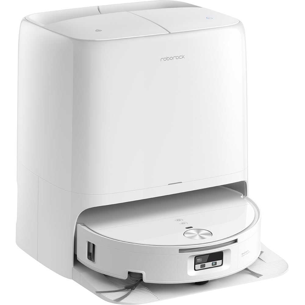 Aspirator robot ROBOROCK Qrevo Edge 2 Flow, 0.24l, autonomie max 240 min, Navigare Lidar, Tehnologie SpiraFlow, alb
