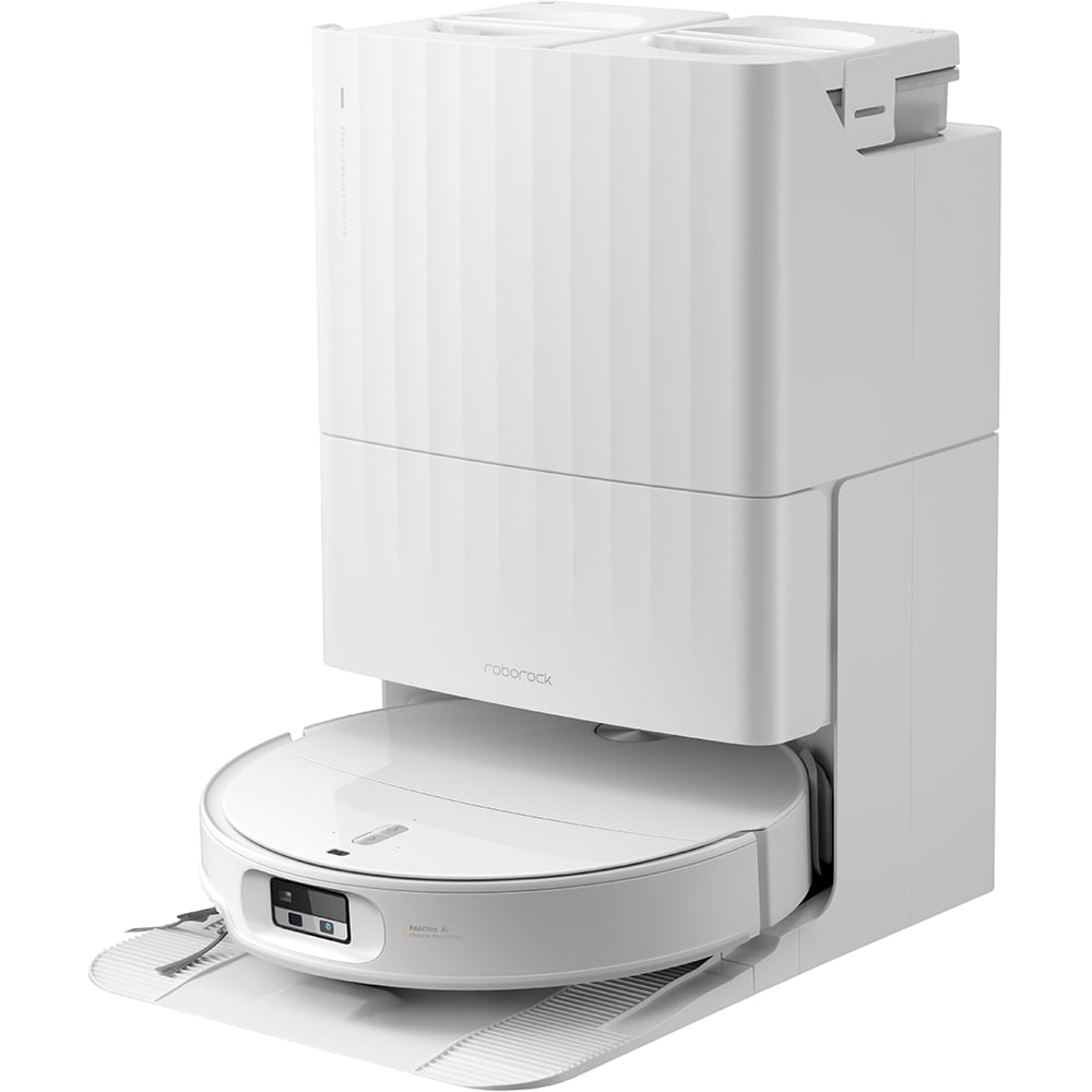 Aspirator robot ROBOROCK Qrevo Edge 2 QREVOEDGE2W, 0.24l autonomie max 300 min, Tehnologie FlexiArm, Reactive AI, alb