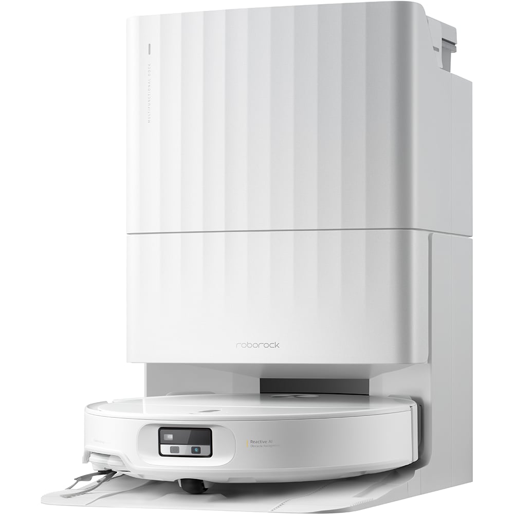 Aspirator robot ROBOROCK Qrevo Edge 2 QREVOEDGE2W, 0.24l autonomie max 300 min, Tehnologie FlexiArm, Reactive AI, alb