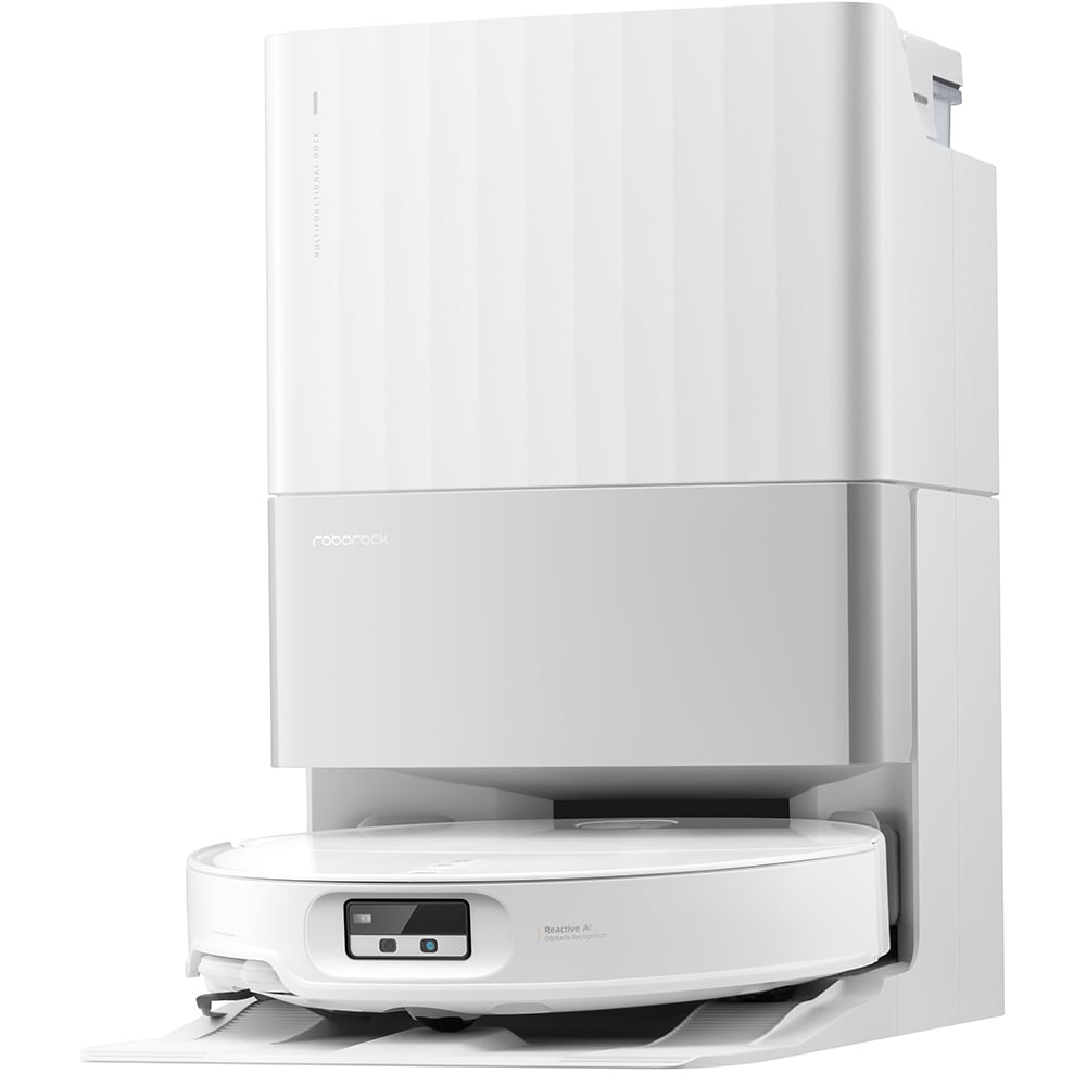 Aspirator robot ROBOROCK Qrevo Edge T QREVOEDGET, 0.25l, autonomie max 180 min, functie mop, LiDAR, alb