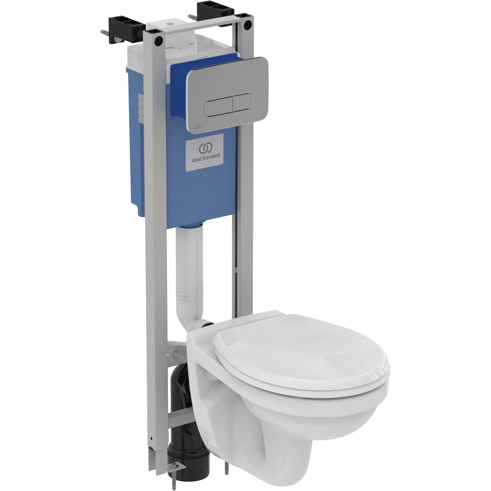 Vas WC IDEAL STANDARD Alpha R034801, ceramica, evacuare orizontala, 37 x 52.5 x 40 cm, alb