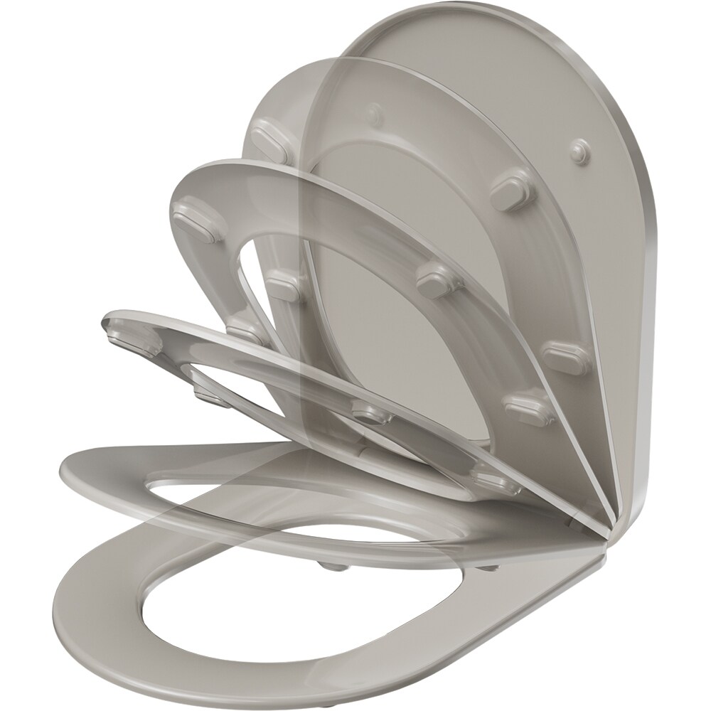 Capac WC GOODHOME Tanaro R202, inchidere lenta, duroplast, alb