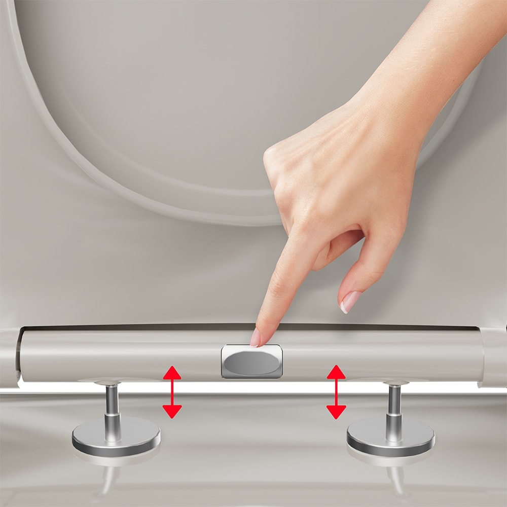 Capac WC GOODHOME Tanaro R202, inchidere lenta, duroplast, alb