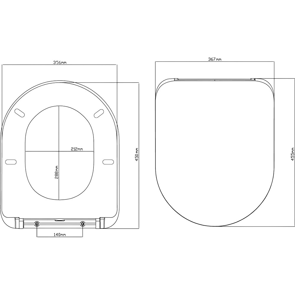 Capac WC GOODHOME Tanaro R202, inchidere lenta, duroplast, alb