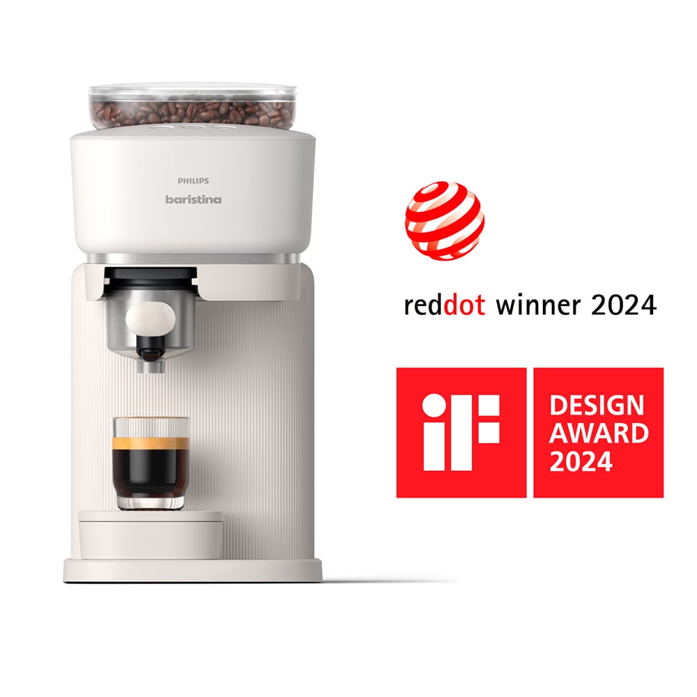 Espressor manual PHILIPS Baristina BAR300/00, 1.2l, 1550W, 16 bar, alb