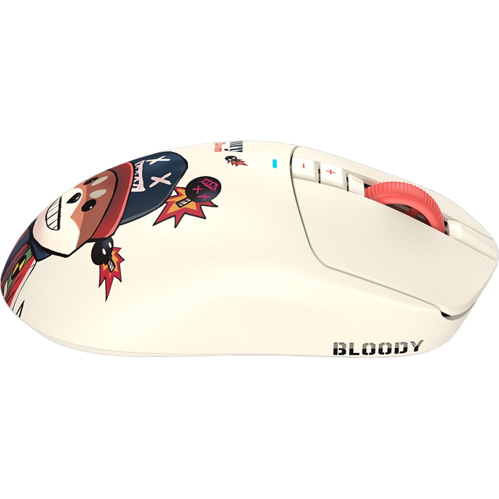 Mouse Gaming Wireless A4TECH R72 Ultra Duo Proxy Bloom, 20000 dpi, alb