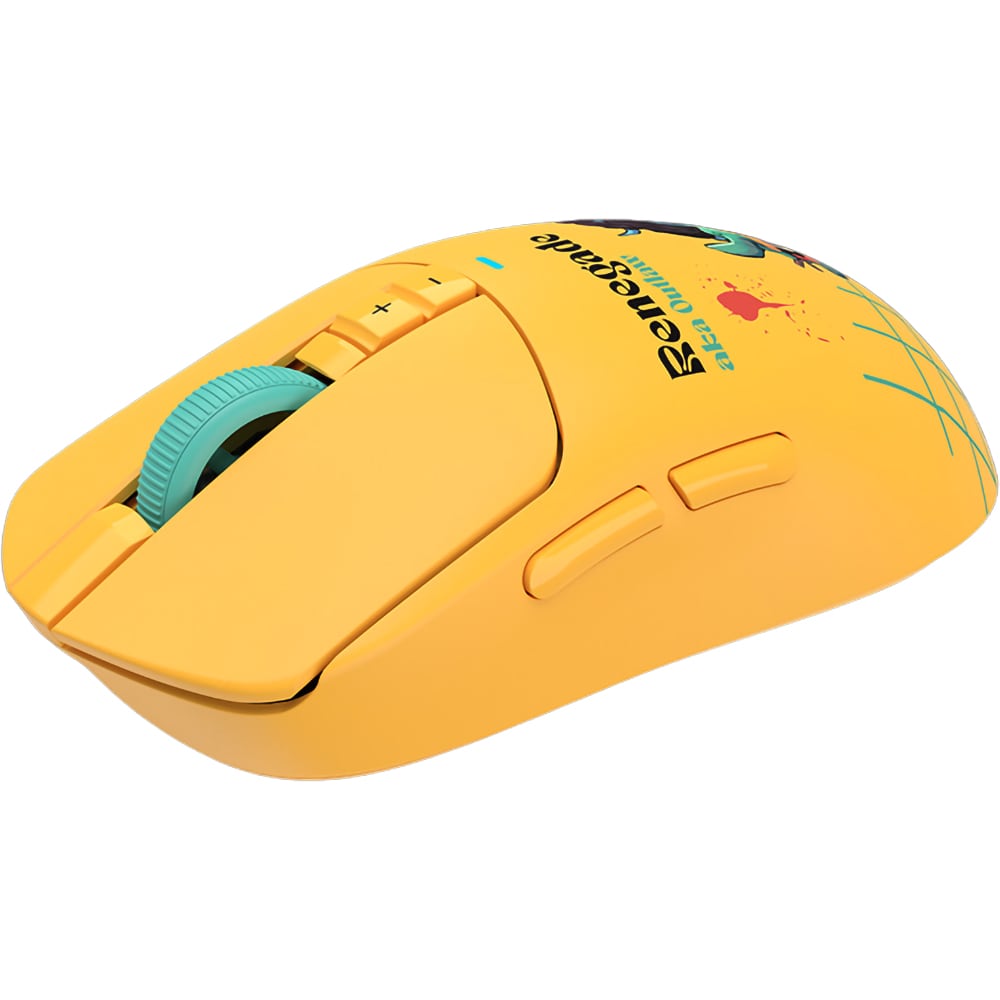 Mouse Gaming Wireless A4TECH R72 Ultra Duo Renegade Sunset, 20000 dpi, galben