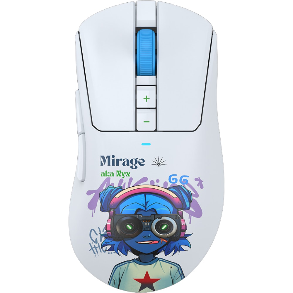 Mouse Gaming Wireless A4TECH R73 Ultra Duo Nyx Mirage, 20000 dpi, alb