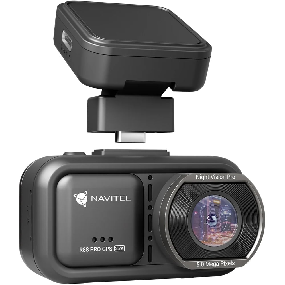 Camera auto DVR NAVITEL R88 Pro GPS, 1.45", 2.7K, GPS, G-Senzor, negru