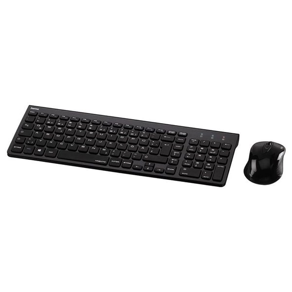 Kit tastatura si mouse Wireless HAMA Trento, USB, Layout RO, negru