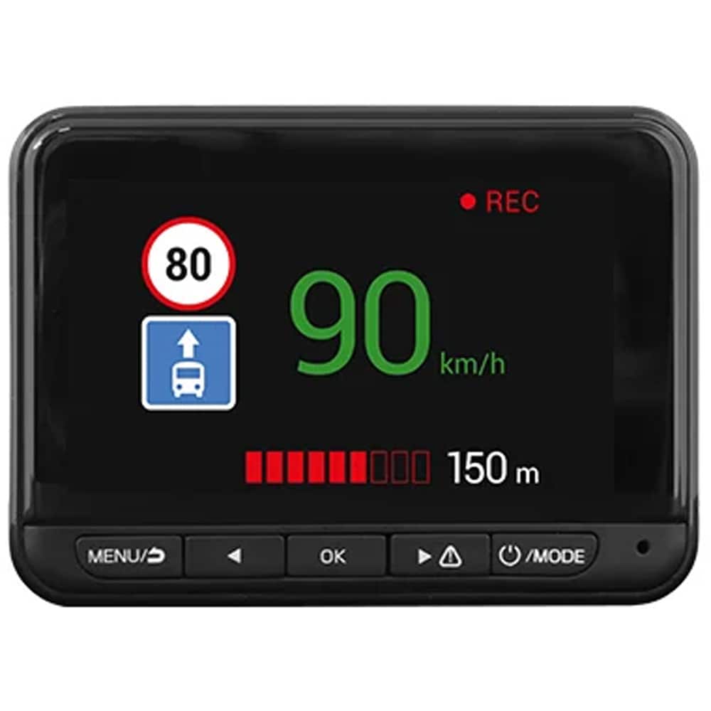 Camera auto duala DVR NAVITEL R9 Dual, 2.7", Full HD, GPS, negru