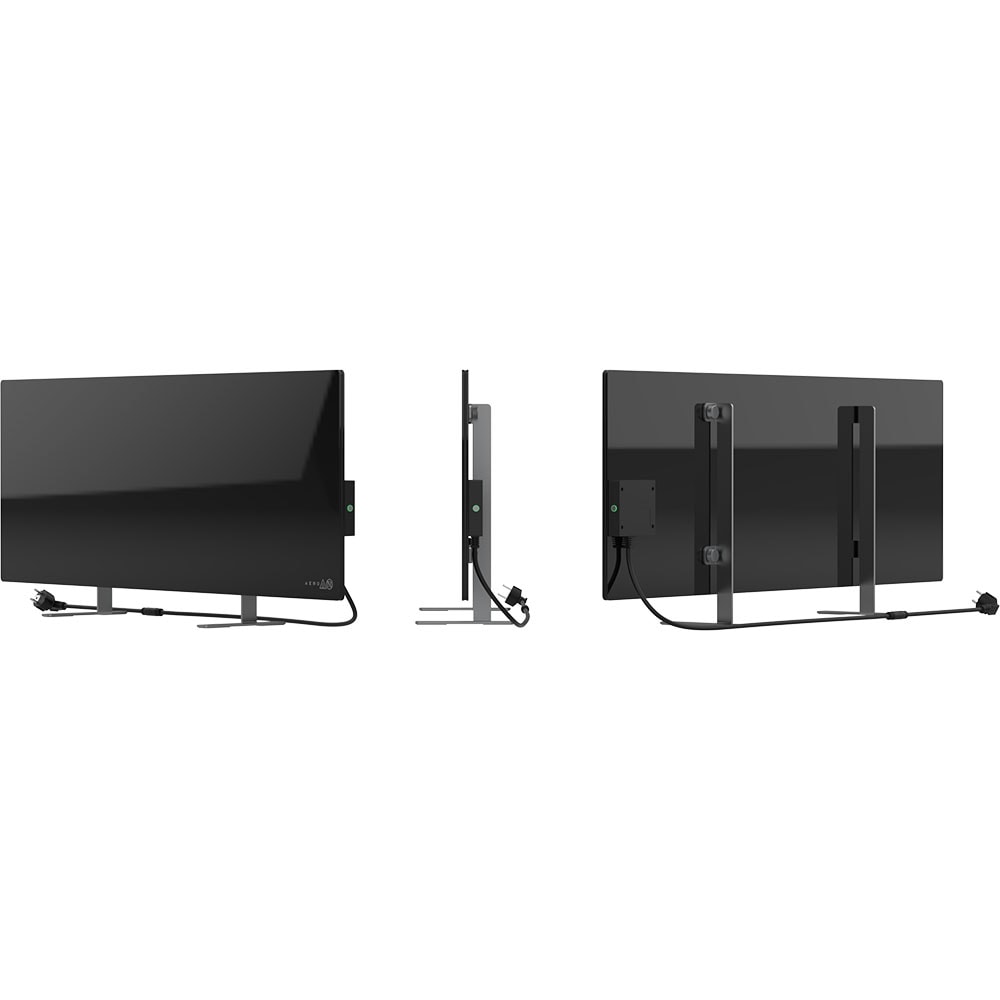 Convector electric de podea/perete AENO AGH0002S, 700W, Wi-Fi, Infrarosu, negru