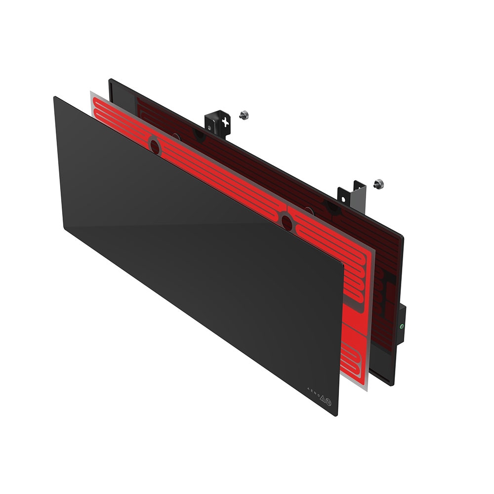 Convector electric de podea/perete AENO AGH0002S, 700W, Wi-Fi, Infrarosu, negru