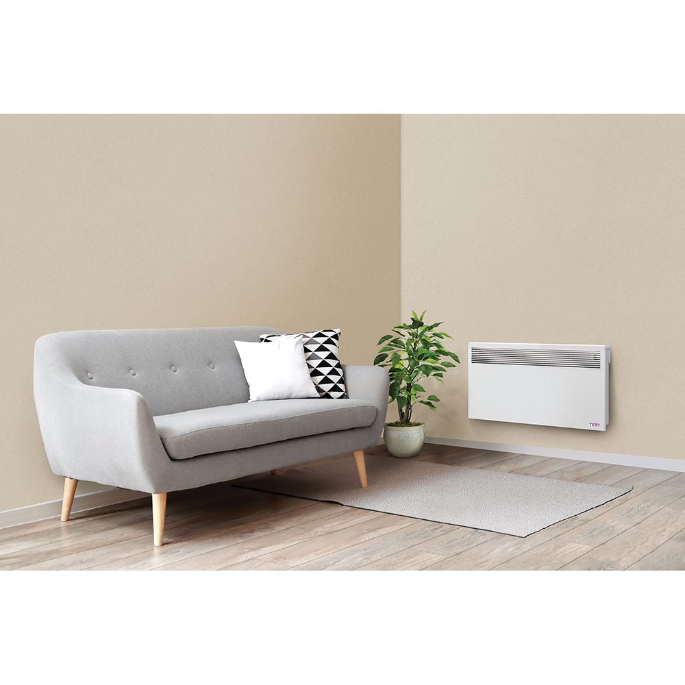 Convector electric de perete TESY CN 051 200 EI CLOUD AS W, 2000W, Wi-Fi, Termostat reglabil, alb