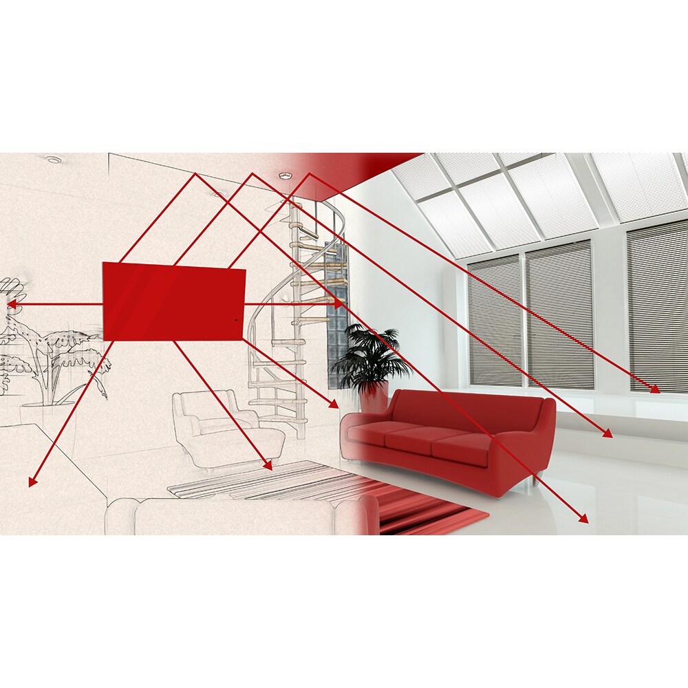 Panou radiant electric de perete CEMRE Basic, 400W, IP44, negru