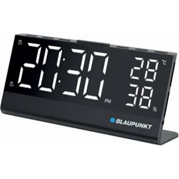 Radio cu ceas BLAUPUNKT CR10ALU, FM, Termometru, negru-argintiu