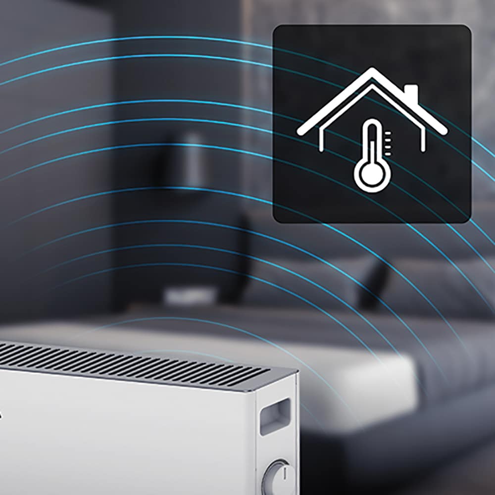 Convector electric de podea TESLA PC302W, 3 trepte putere, 2000W, protectie supraincalzire, alb
