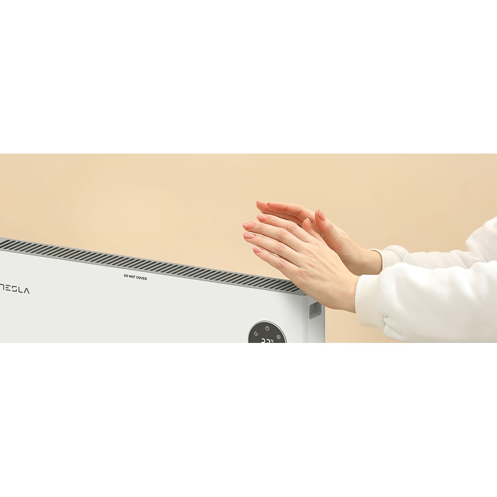 Convector electric de podea TESLA PC312WD, 3 trepte putere, 2000W, protectie supraincalzire, alb