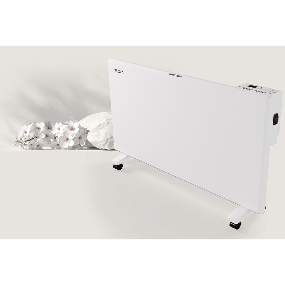 Convector electric de podea TESLA PC501WD, 3 trepte putere, 2000W, protectie supraincalzire, alb