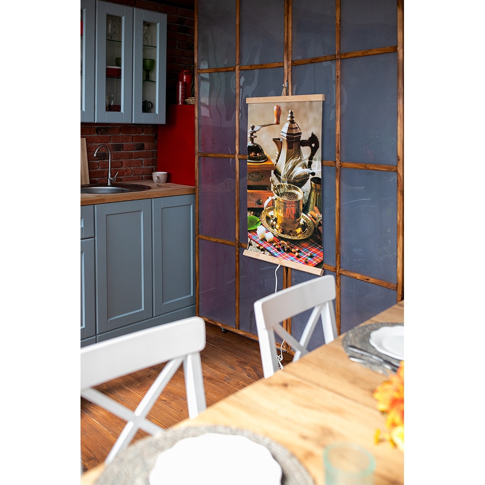 Panou radiant de perete TRIO Coffee, 2 trepte de putere, 420W, multicolor