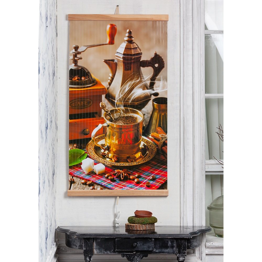 Panou radiant de perete TRIO Coffee, 2 trepte de putere, 420W, multicolor