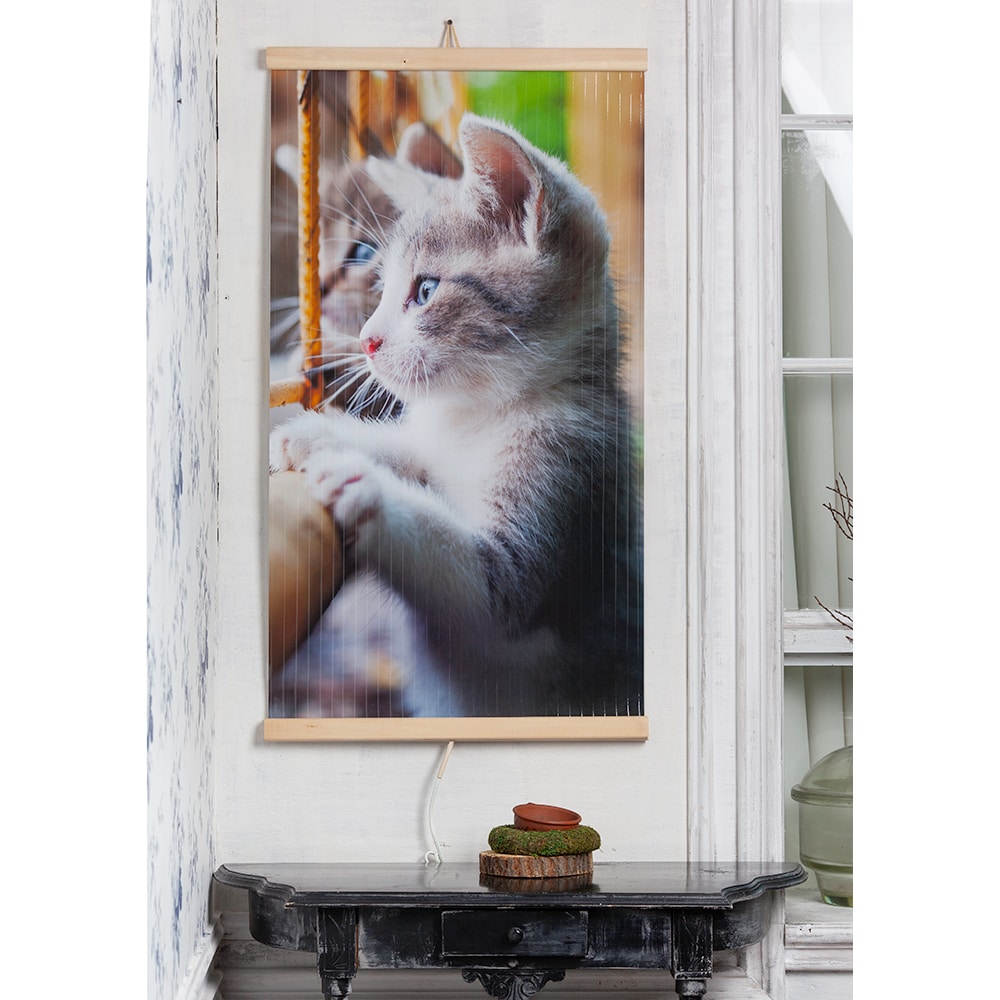 Panou radiant de perete TRIO Kittens, 2 trepte de putere, 420W, multicolor