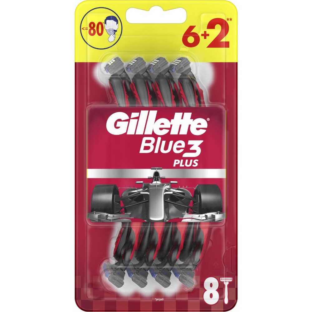Aparat de ras de unica folosinta GILLETTE Blue 3 Nitro, 8 bucati