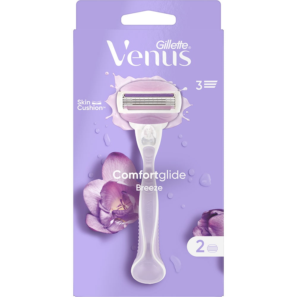 Aparat de ras GILLETTE Venus Breeze, Femei, 2 rezerve