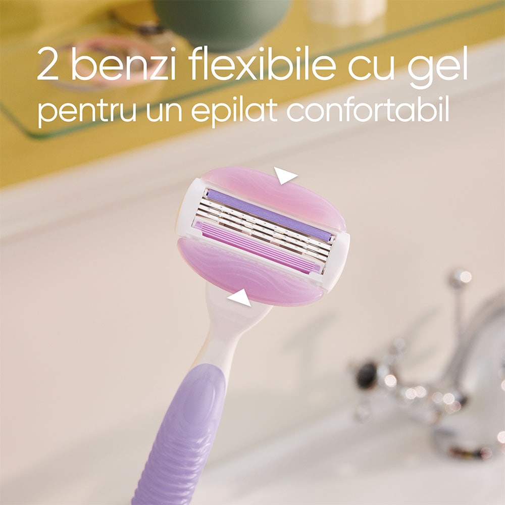 Aparat de ras GILLETTE Venus Breeze, Femei, 2 rezerve