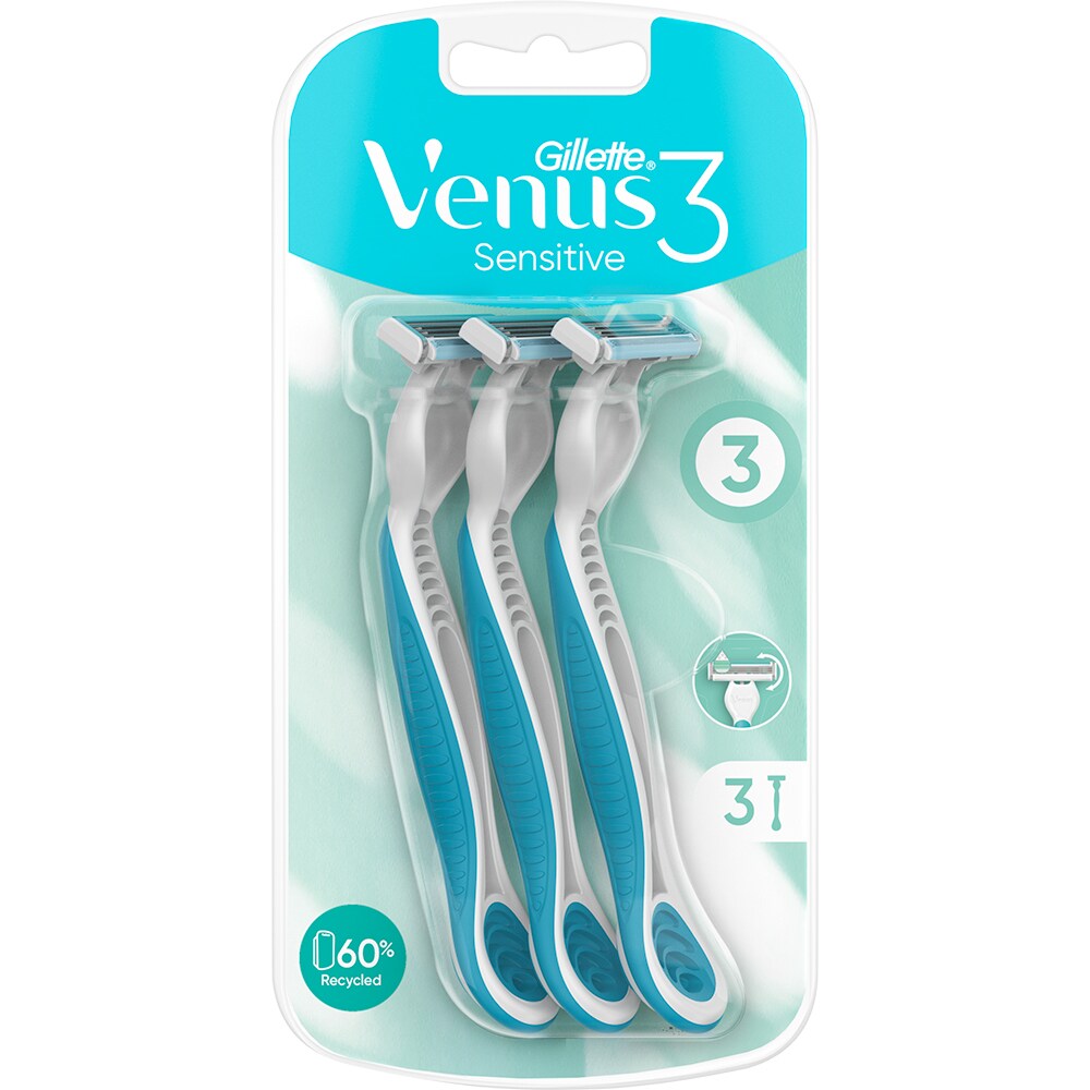 Aparat de ras de unica folosinta GILLETTE Venus 3 Sensitive, Femei, 3 bucati