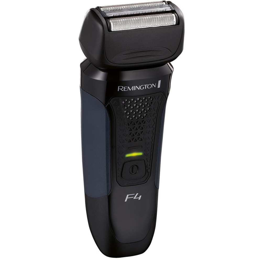 Aparat de ras REMINGTON Style Series F4 F4002, acumulator, autonomie 50 min, ConstantContour, negru-albastru