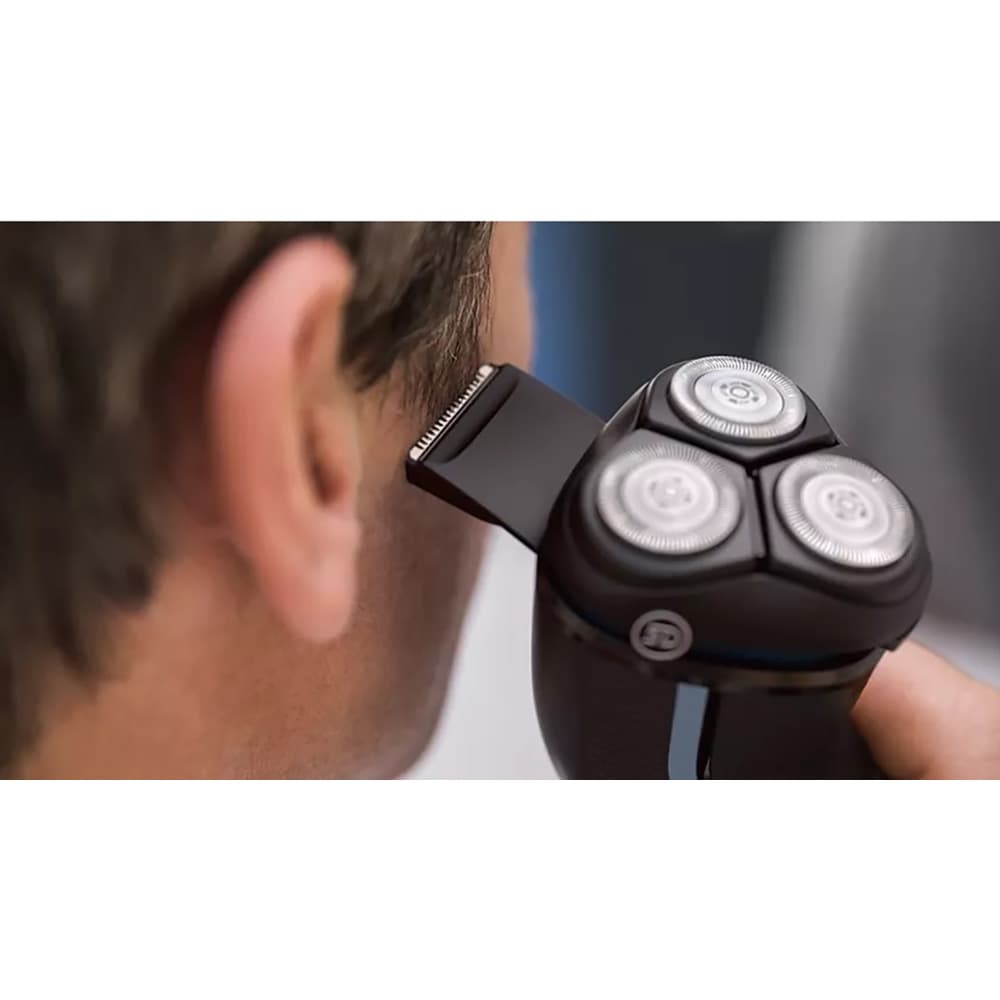 Aparat de ras PHILIPS Series 3000 S3232/52, acumulator, autonomie 60 min, lame PowerCut, negru-albastru