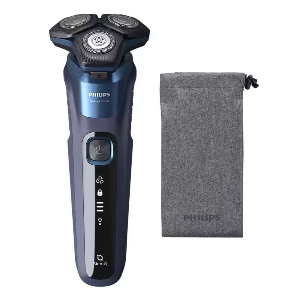 Aparat de ras PHILIPS Series 5000 S5585/10, acumulator, autonomie 60 min, lame SteelPrecision, negru