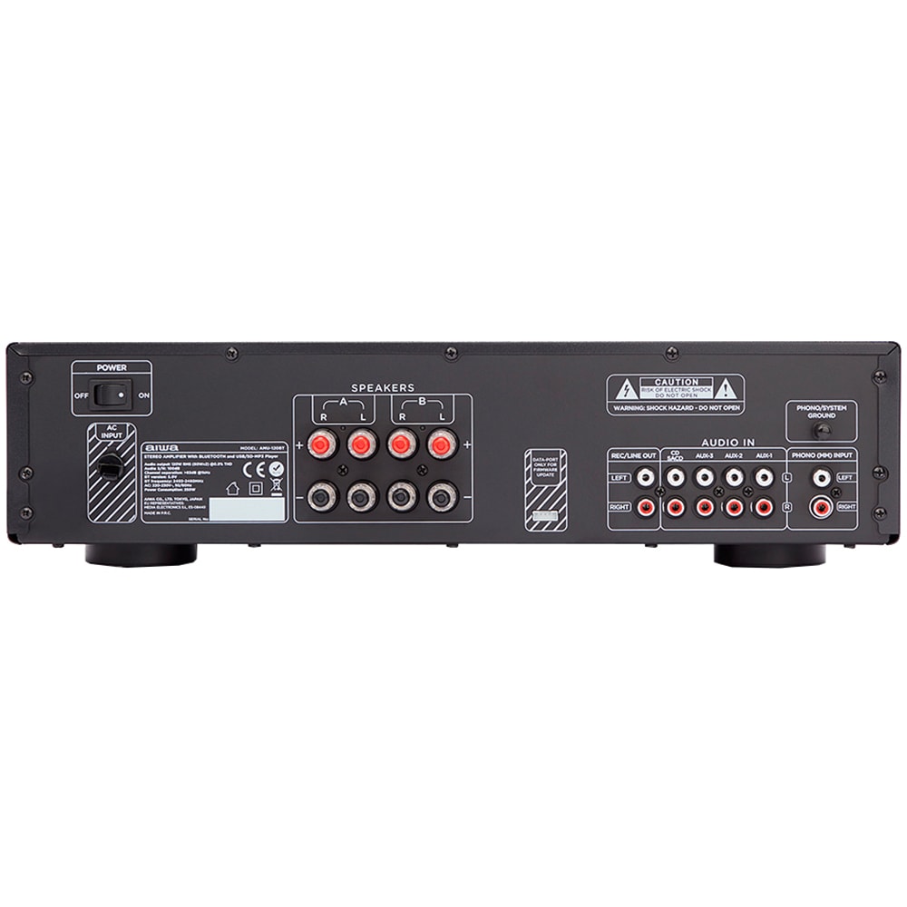 Amplificator stereo AIWA AMU-120BTBK, 120W, Bluetooth, negru