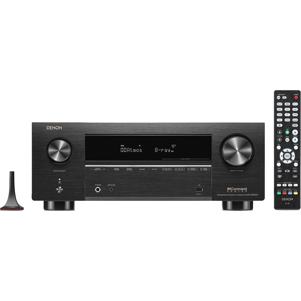 Receiver AV DENON AVC-X3800H, 665W, Wi-Fi, Bluetooth, Ethernet, Dolby Atmos, DTS:X, negru