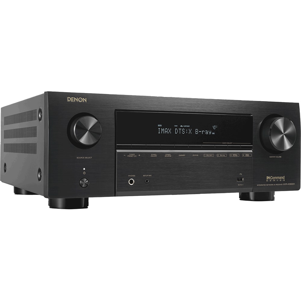 Receiver AV DENON AVC-X3800H, 665W, Wi-Fi, Bluetooth, Ethernet, Dolby Atmos, DTS:X, negru