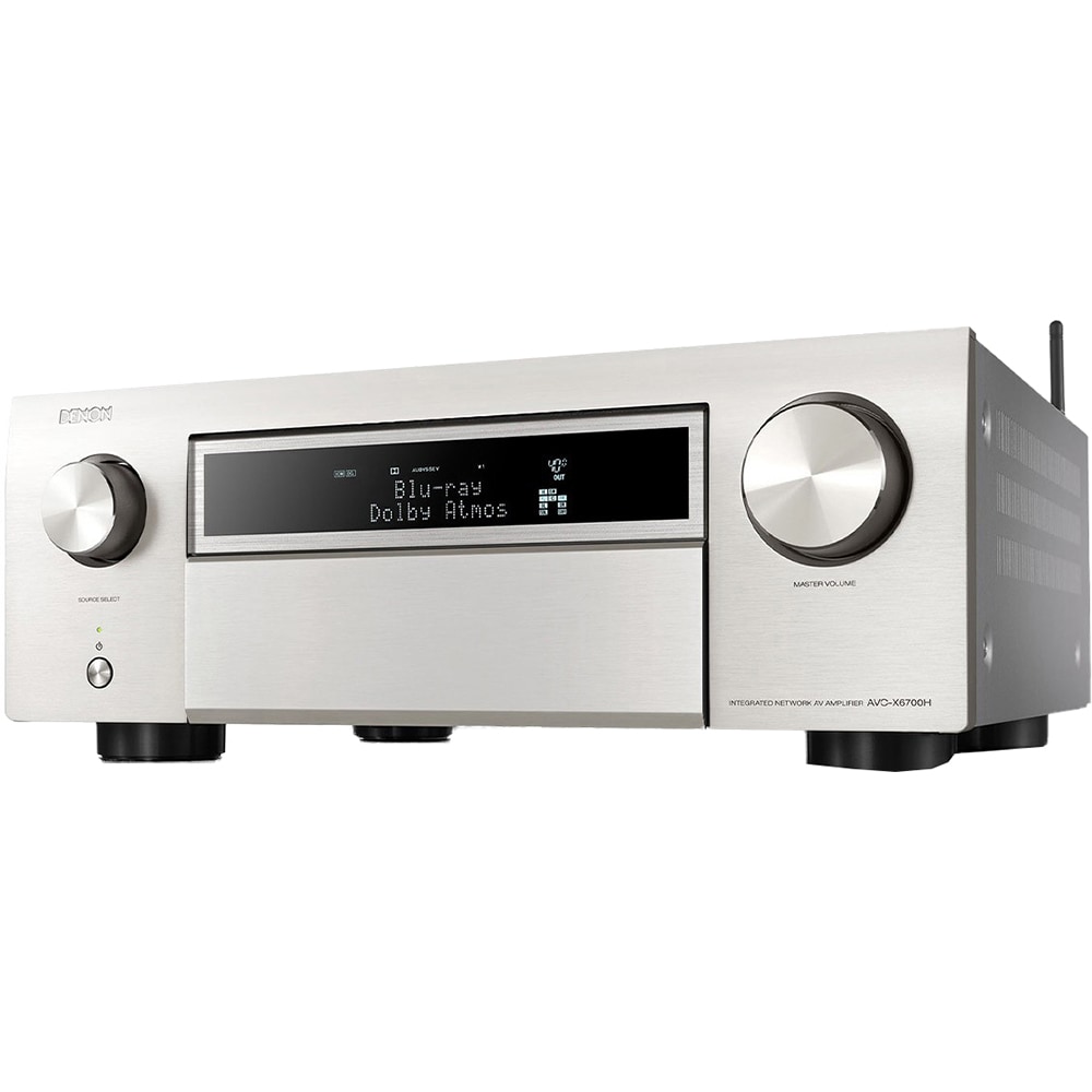 Receiver AV DENON AVC-X6700H, 200W, Bluetooth, Wi-Fi, Dolby Atmos, DTS:X, argintiu