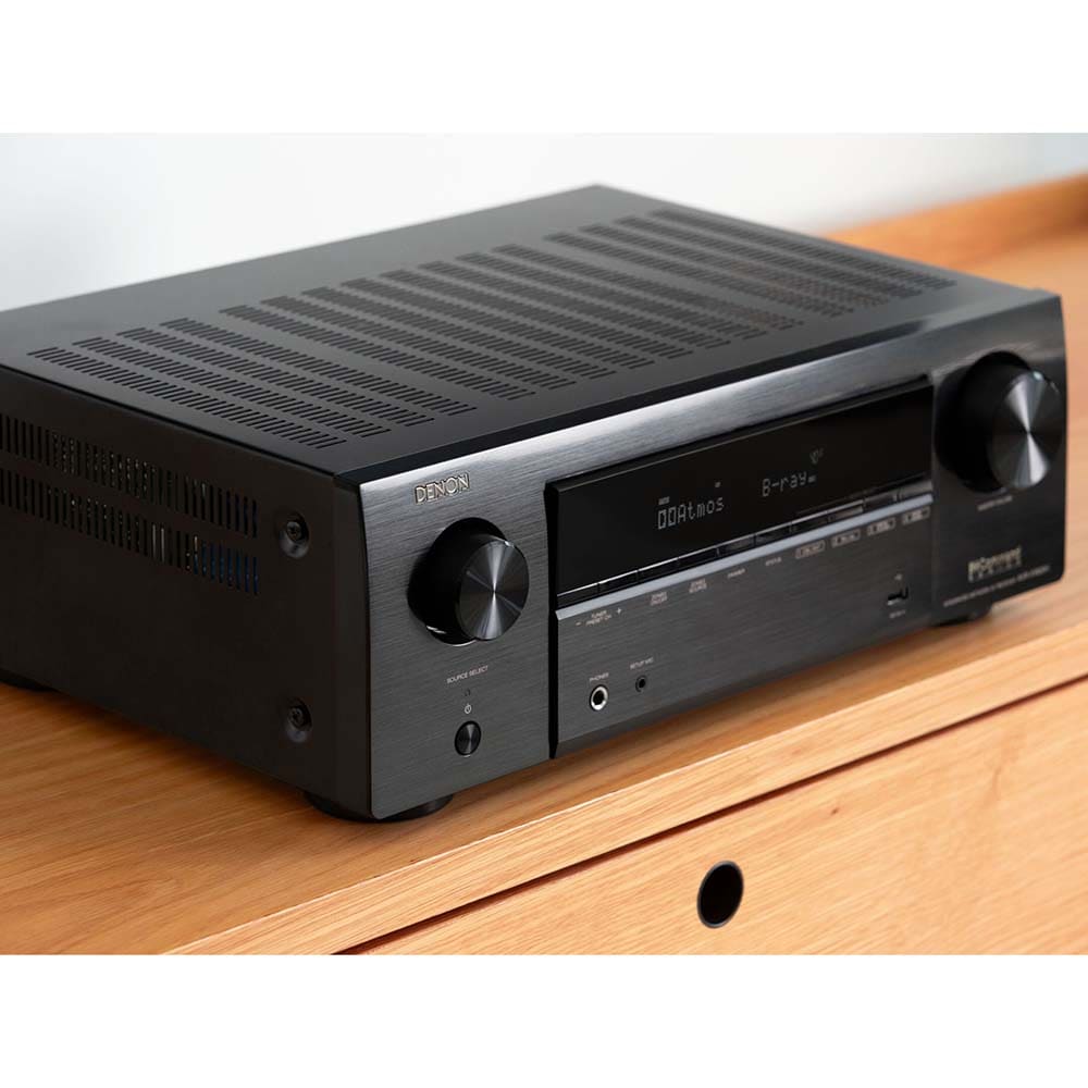 Receiver AV DENON AVR-X1800H, 80W, Bluetooth, Dolby Atmos, DTS:X, negru