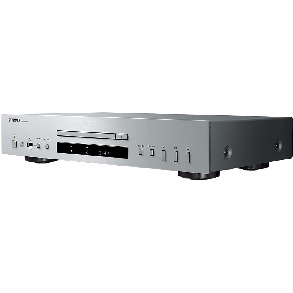 CD Player YAMAHA CD-S303, RCA, USB, argintiu