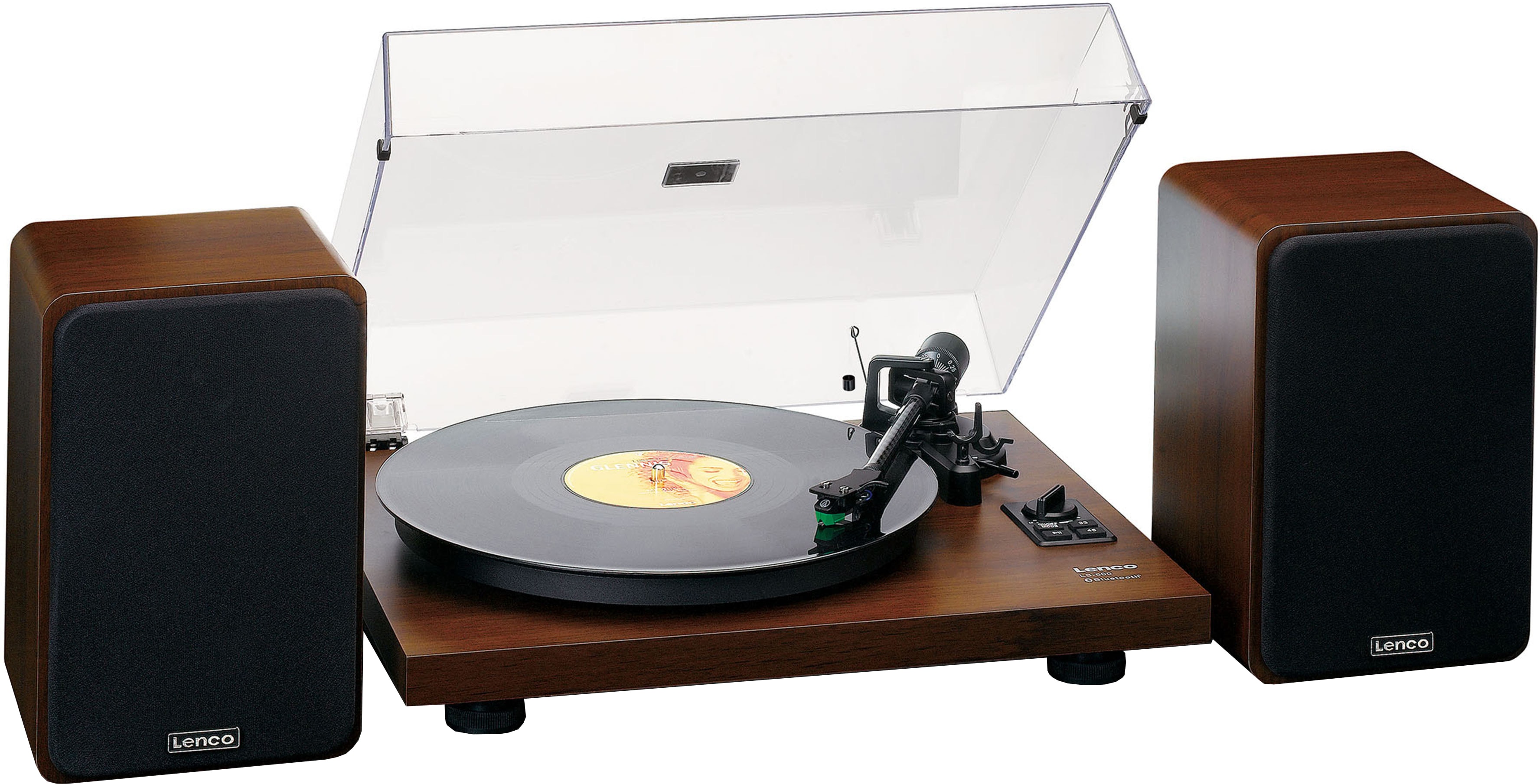 Pick-up LENCO LS-600, Bluetooth, boxe pasive, maro