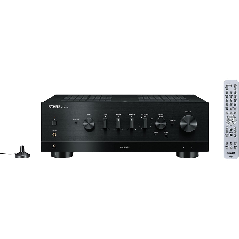 Receiver AV YAMAHA R-N800A, 100W, Wi-Fi, Bluetooth, negru