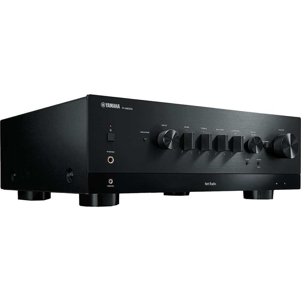 Receiver AV YAMAHA R-N800A, 100W, Wi-Fi, Bluetooth, negru